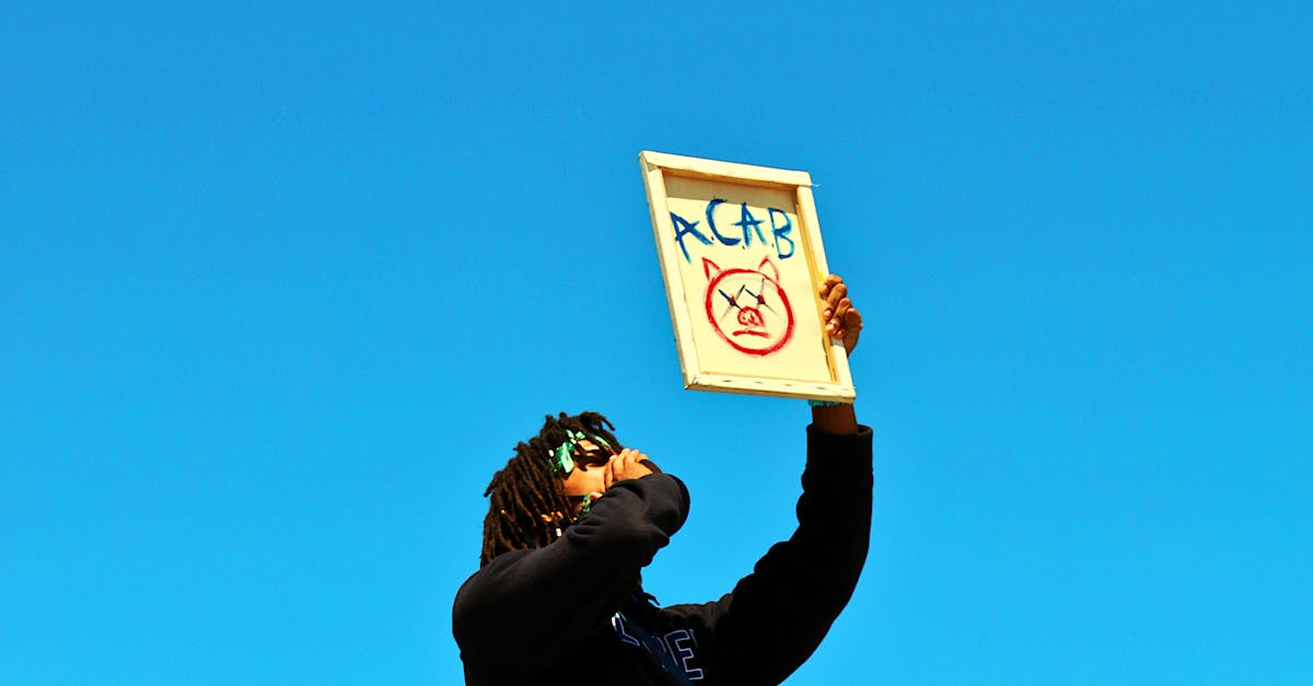 a-protester-raises-a-sign-during-a-demonstration-in-los-angeles-under-a-clear-blue-sky-1