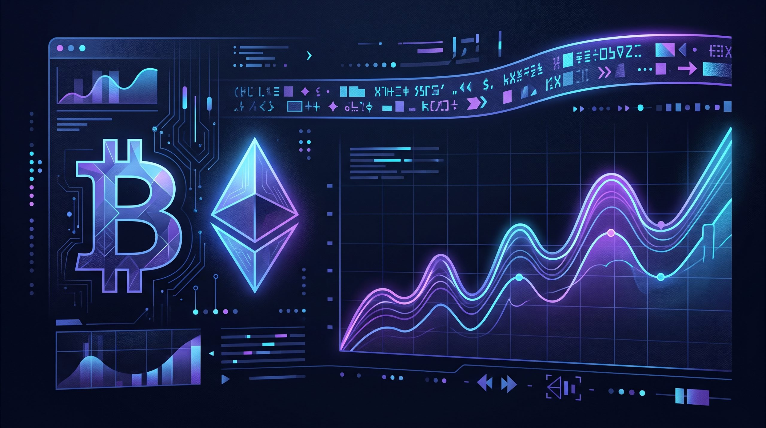 Ethereum & Bitcoin Prices on FintechZoom: Live Updates 1 Illustration of Bitcoin and Ethereum symbols next to a live price chart on a trading dashboard
